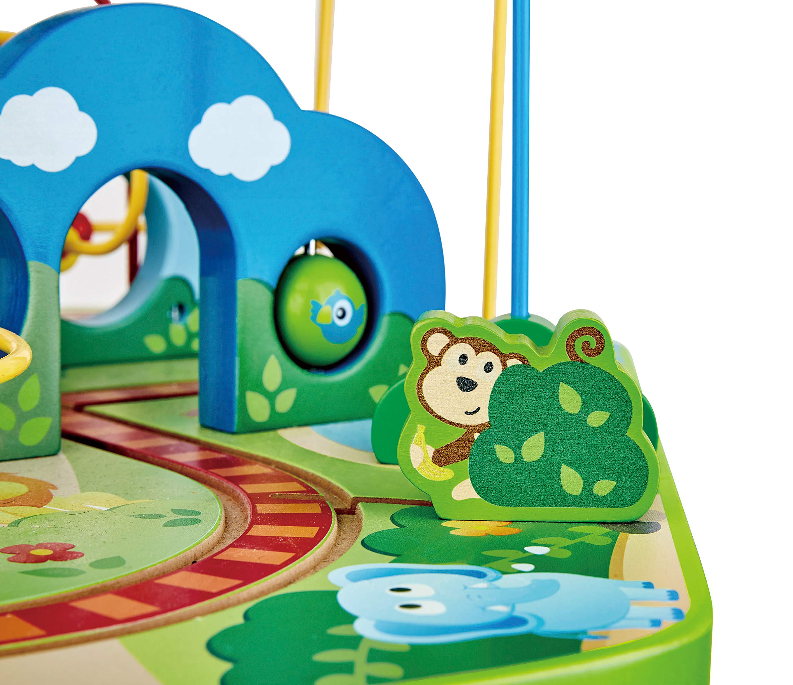 Hape Treno E3824 tavolo treno giungla multiattività in legno