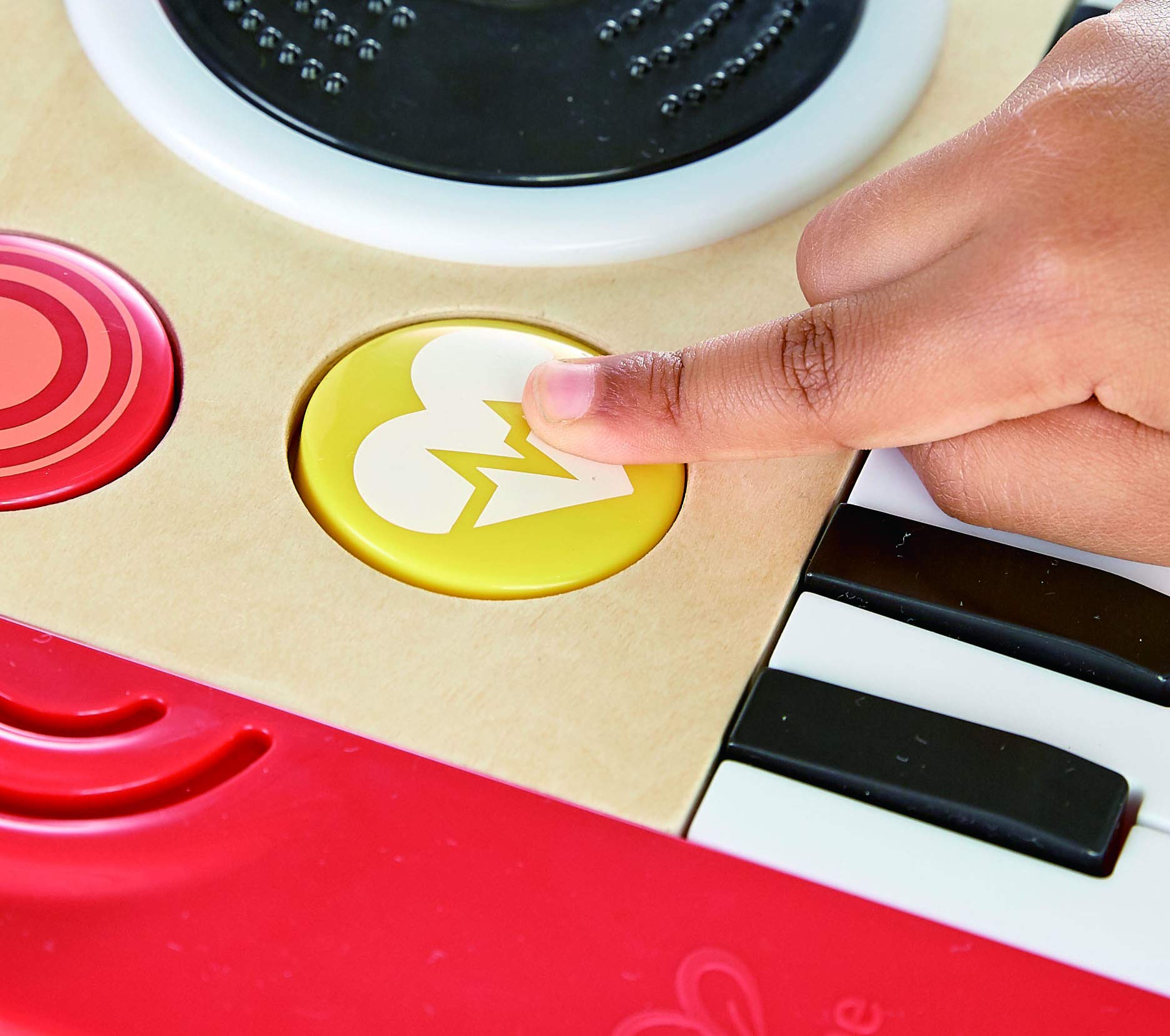 Hape Giochi musicali Studio DJ Mix & Spin giocattolo musicale con luci