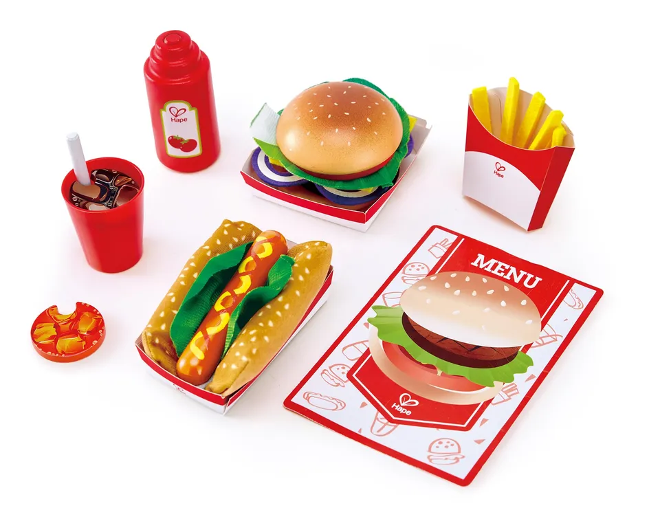 Hape Cucina e accessori Fast Food gioco cucina set hamburger