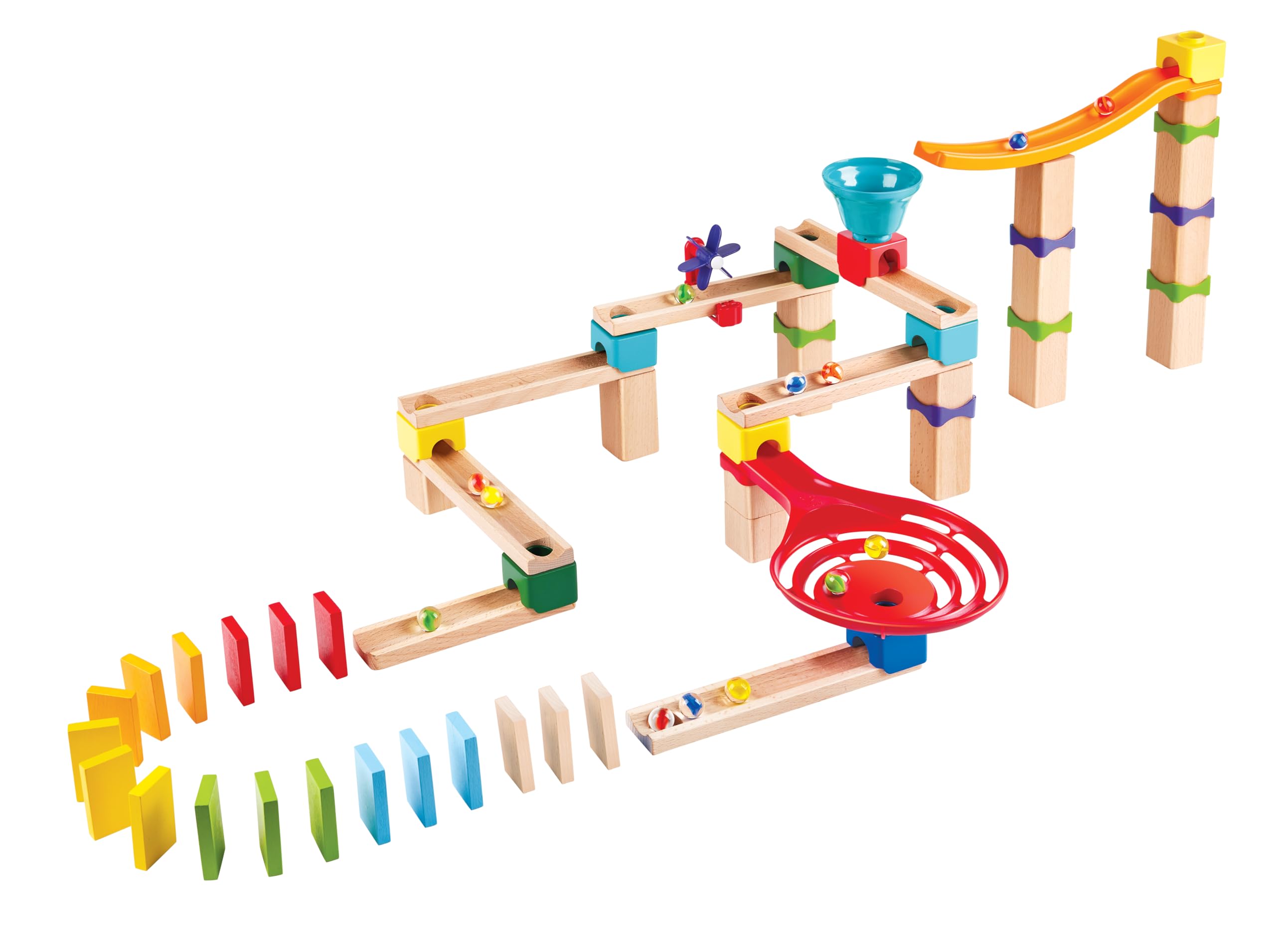 Hape Quadrilla Base pista per biglie 50 pezzi in legno