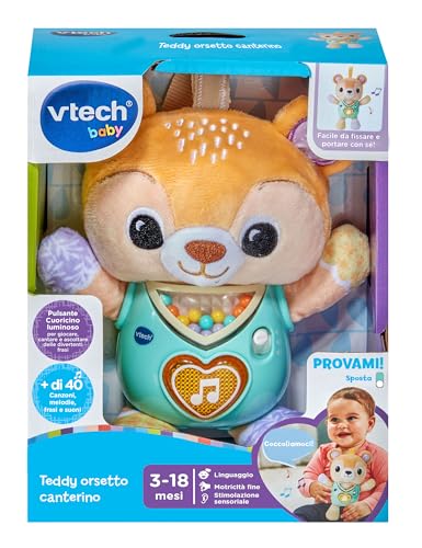 VTech Giocattoli 0-12 mesi Teddy Orsetto Canterino peluche interattivo 3-18 mesi