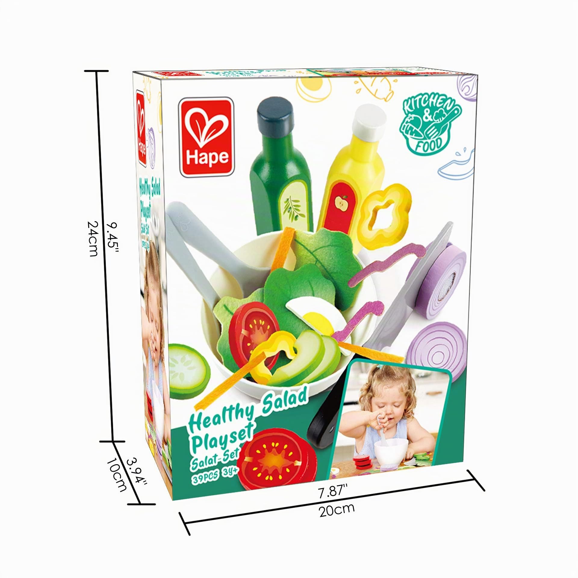 Hape Cucina e accessori Set da gioco insalata salutare in legno
