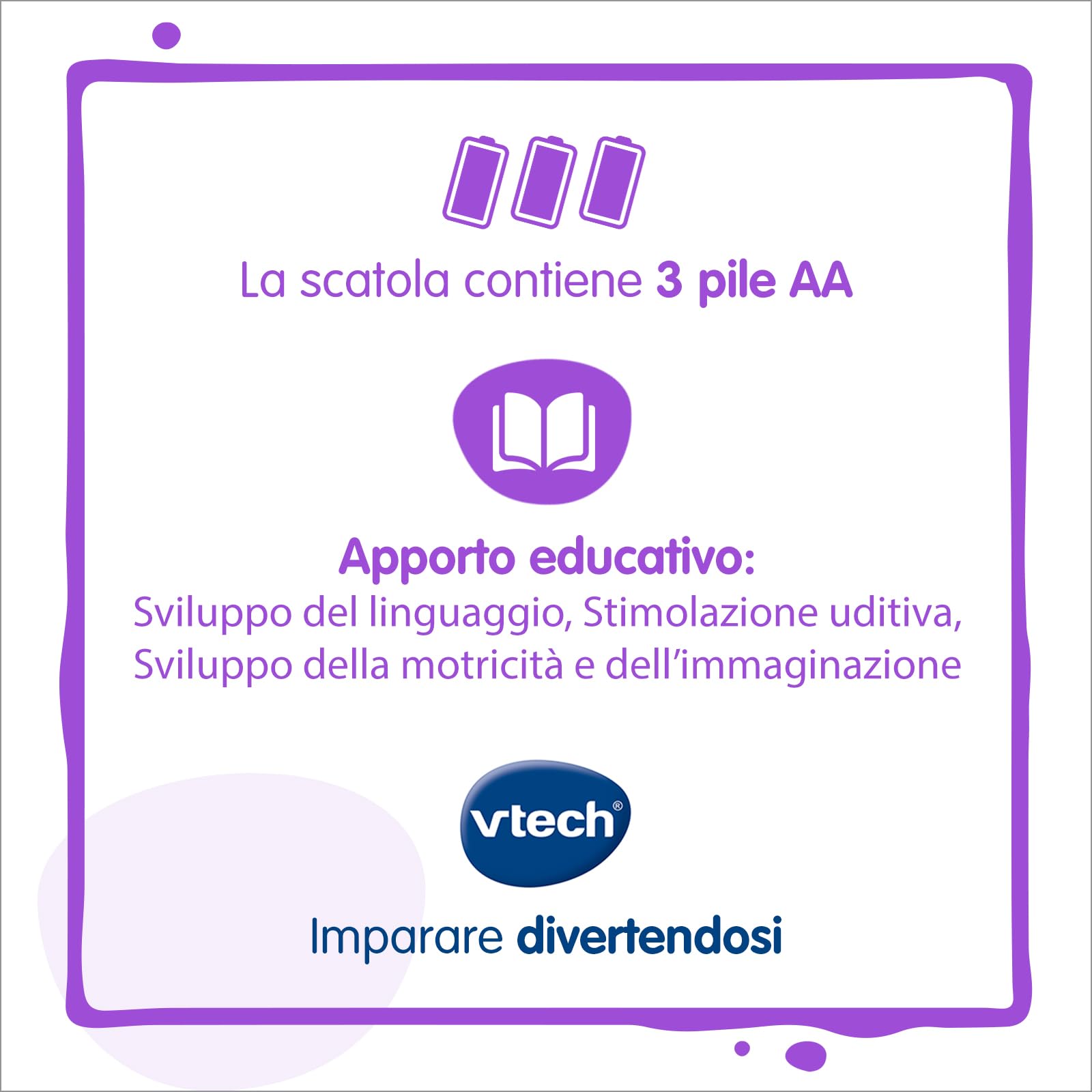VTech Giocattoli 1-3 anni Wisky Micio Giradischi giocattolo