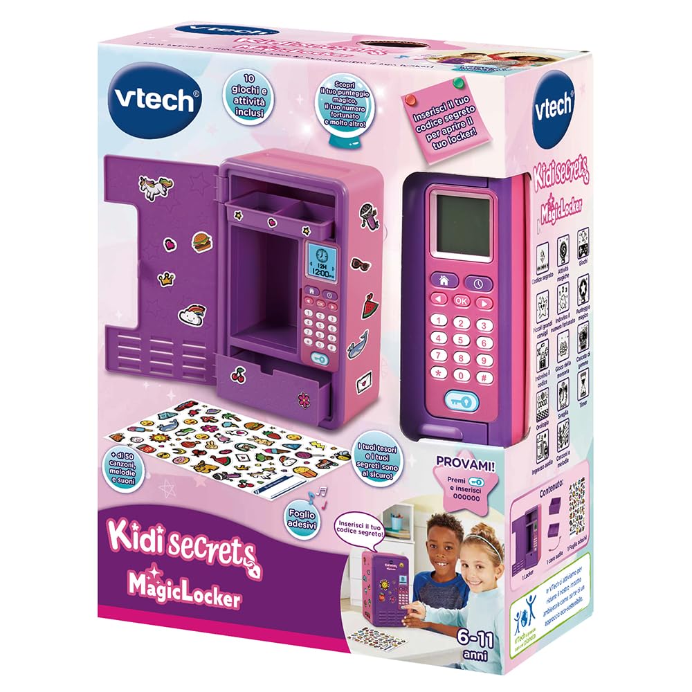 VTech KidiSecrets Magic Locker cassaforte interattiva rosa