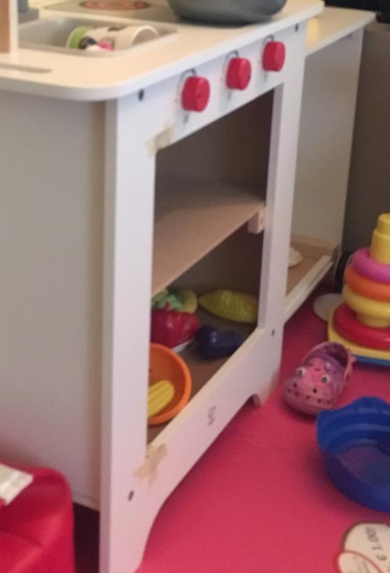 Hape Cucina e accessori Big Rosso, Trasparente cucina giocattolo in legno rossa