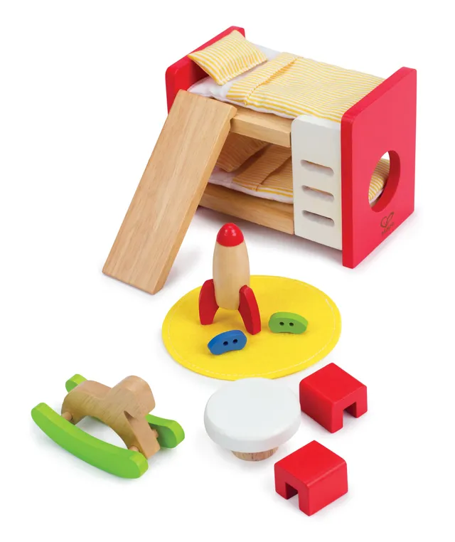 Hape Mobili Cameretta dei bambini per casa delle bambole moderna in legno