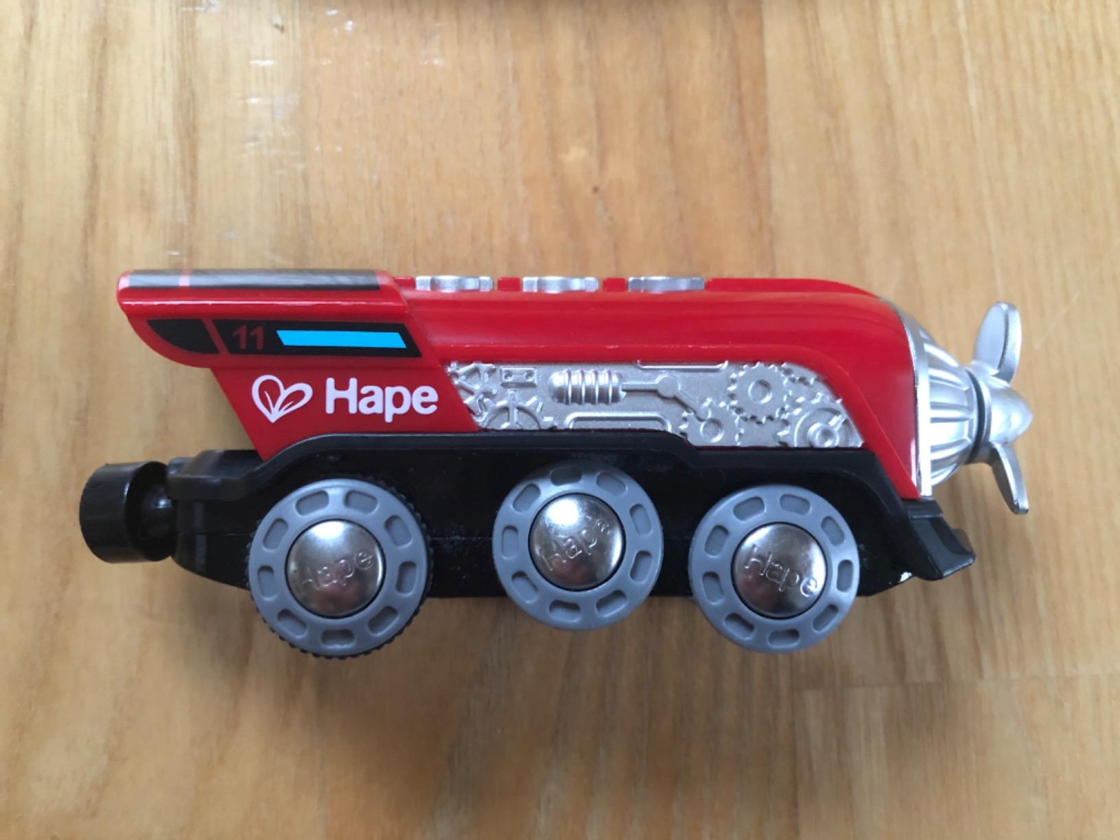 Hape Treno Locomotiva a batteria con elica trenino rosso
