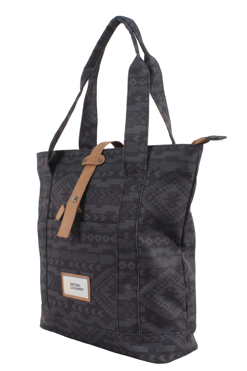 National Geographic Weekend N10702.07 borsa da spiaggia nera 41 cm
