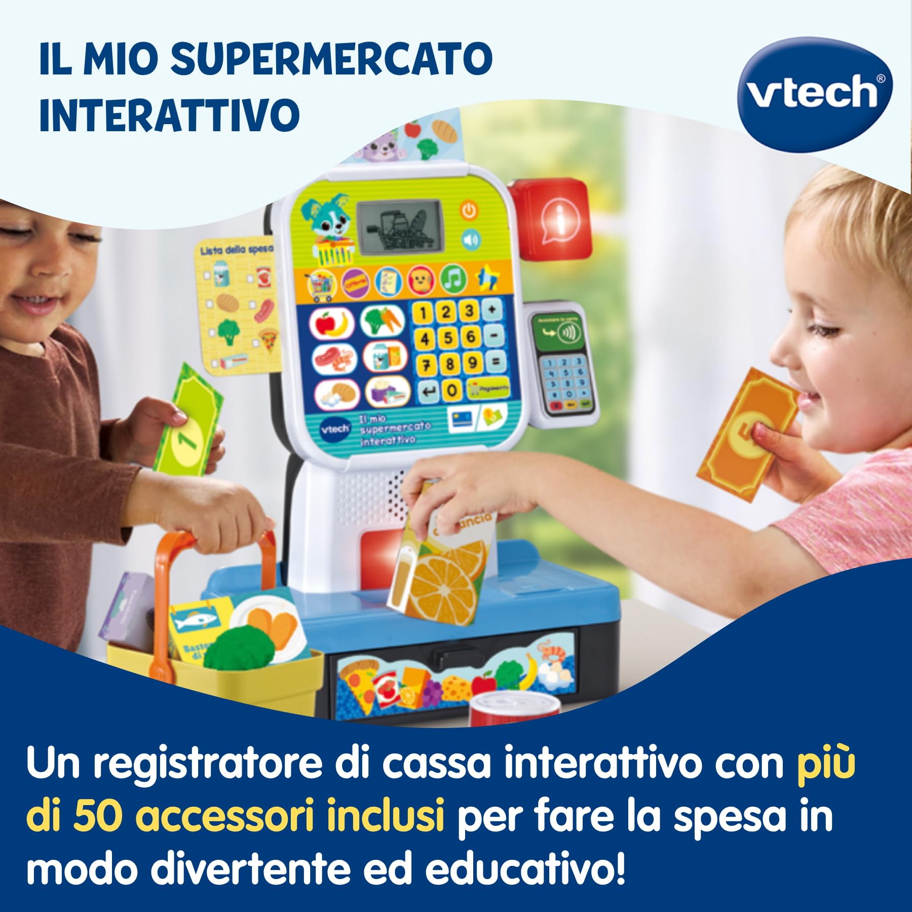 VTech Giocattoli 3-6 anni Il Mio Supermercato Interattivo cassa in italiano
