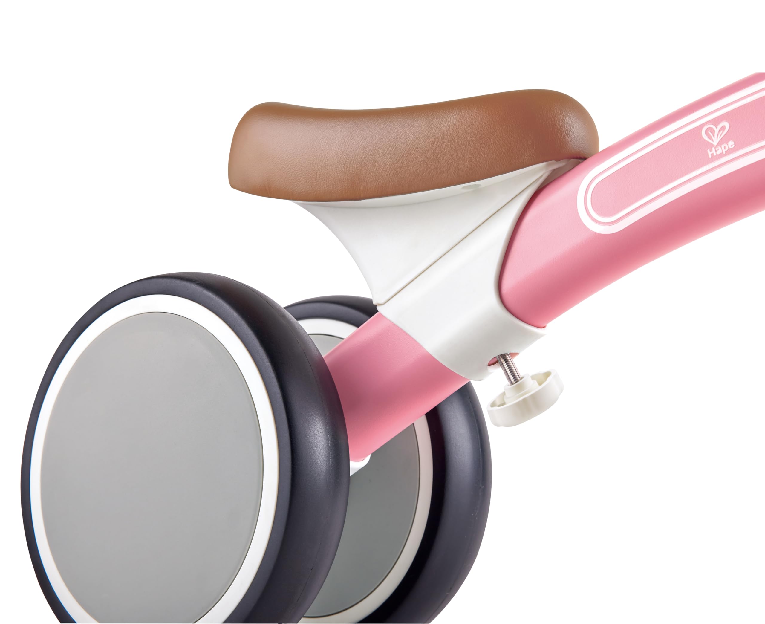 Hape Primi passi e bici triciclo rosa senza pedali 3 ruote leggero