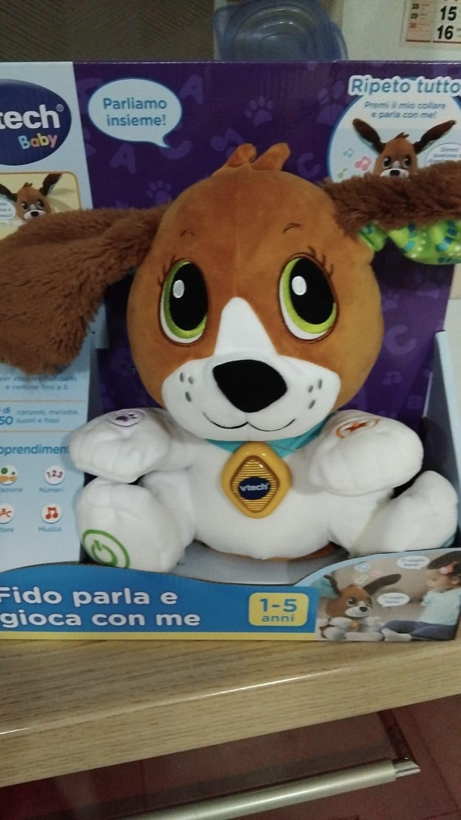 VTech Giocattoli 1-3 anni Fido, Parla e Gioca con Me peluche interattivo