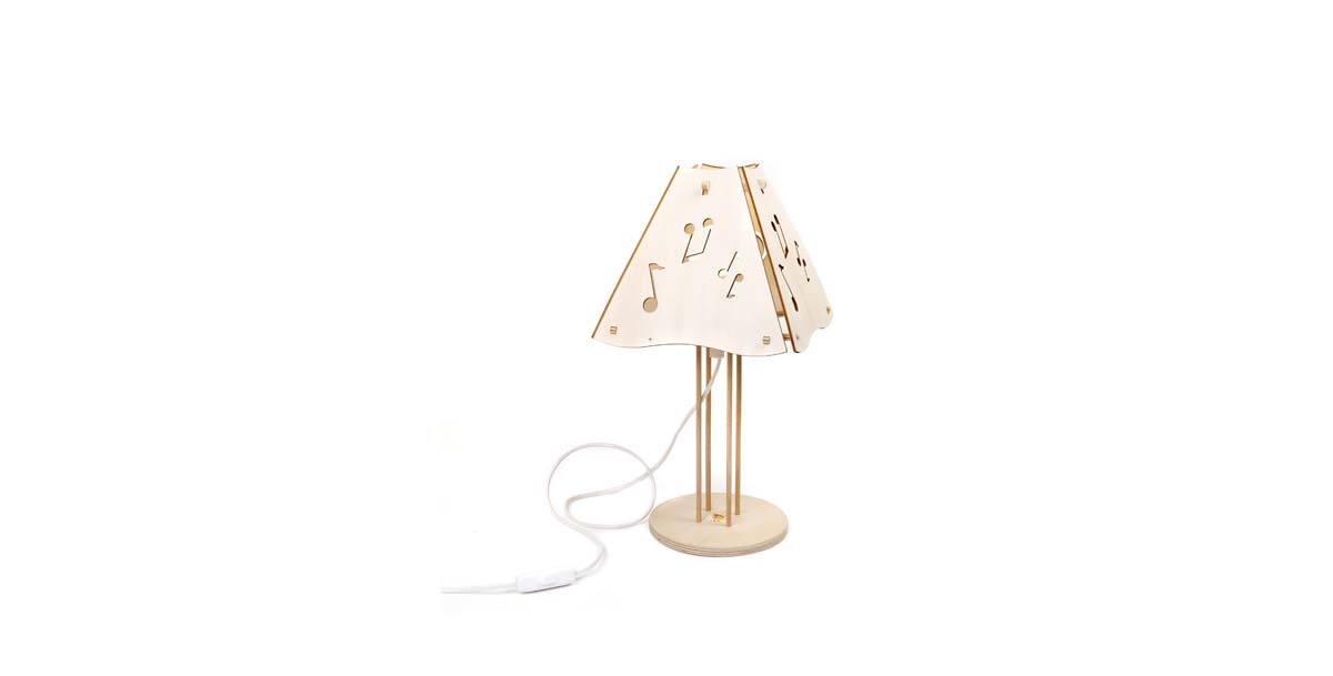 Il Pianeta delle idee Arredare Lampada MiniMA in legno lampada componibile