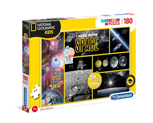 National Geographic Kids I Need More Space puzzle 180 pezzi colorato