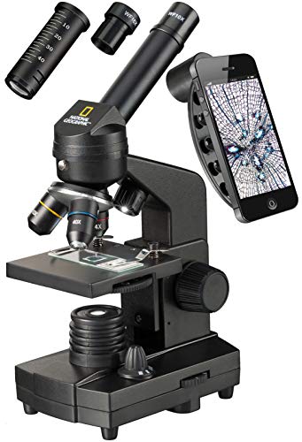 National Geographic Microscopi 9039001 Microscopio 40X-1280X con smartphone