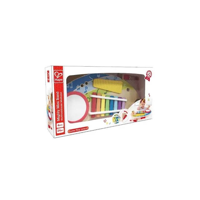 Hape Giochi musicali Mini Band tavolo musicale dai 24 mesi con limitatore acustico