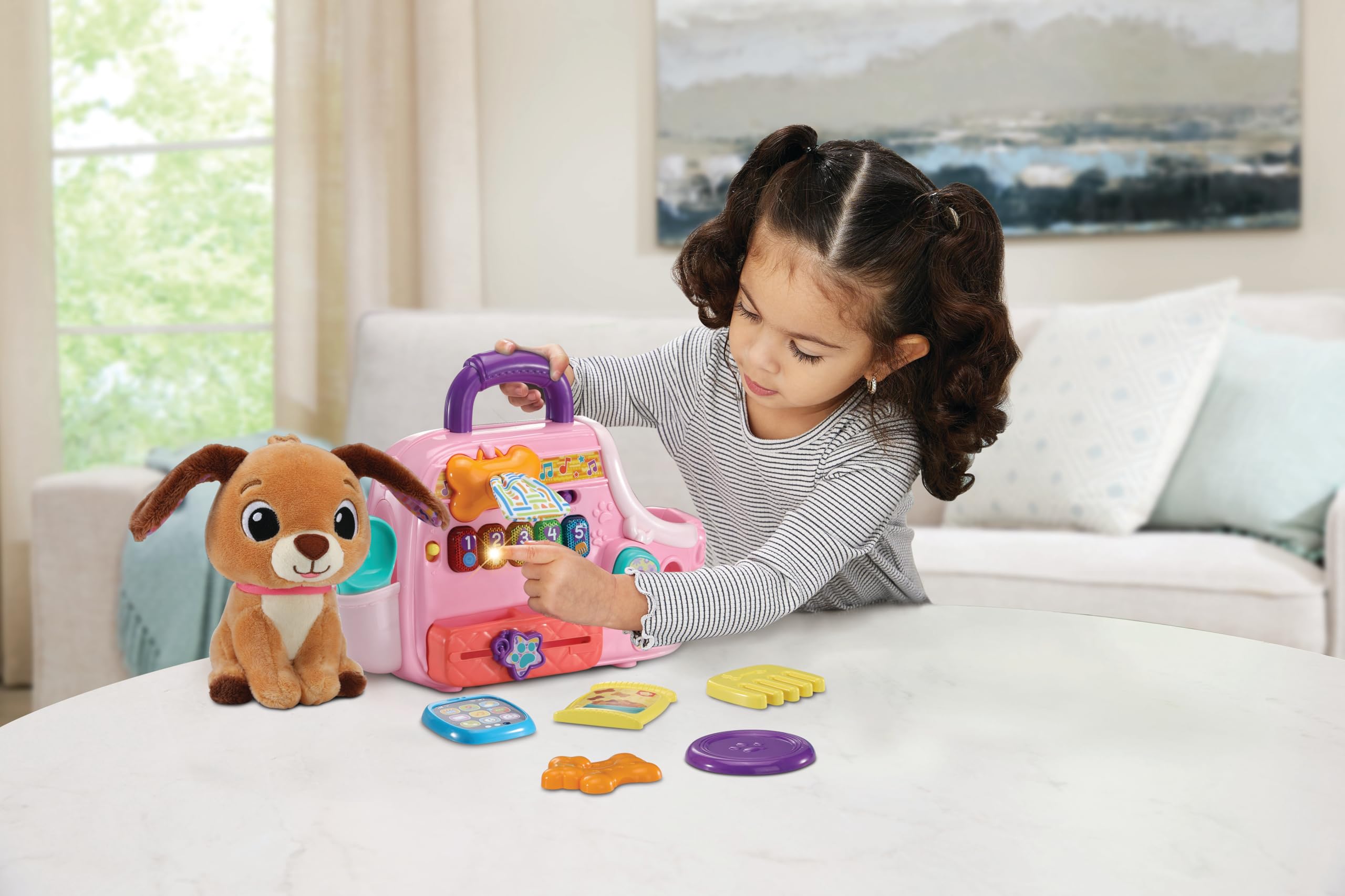 VTech Il Mio Cagnolino trasportino interattivo con accessori