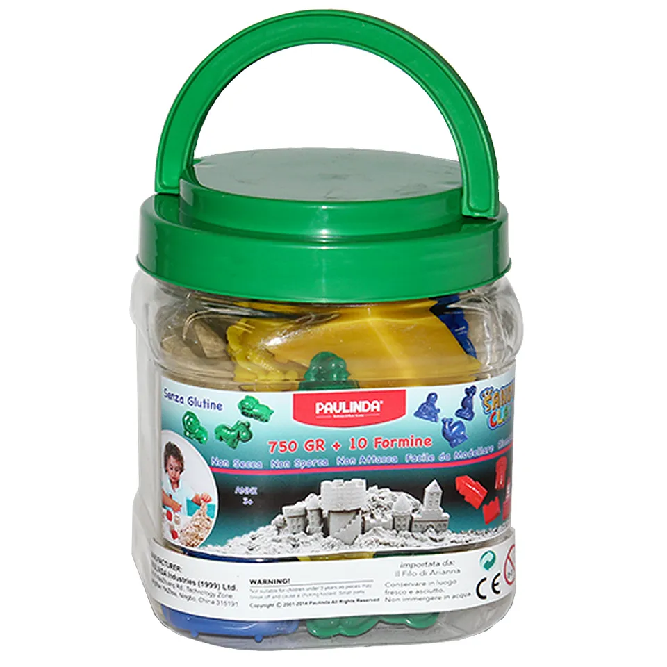 Masterhome Baby Sabbia Magica Cinetica Neutra 750 g con 10 formine