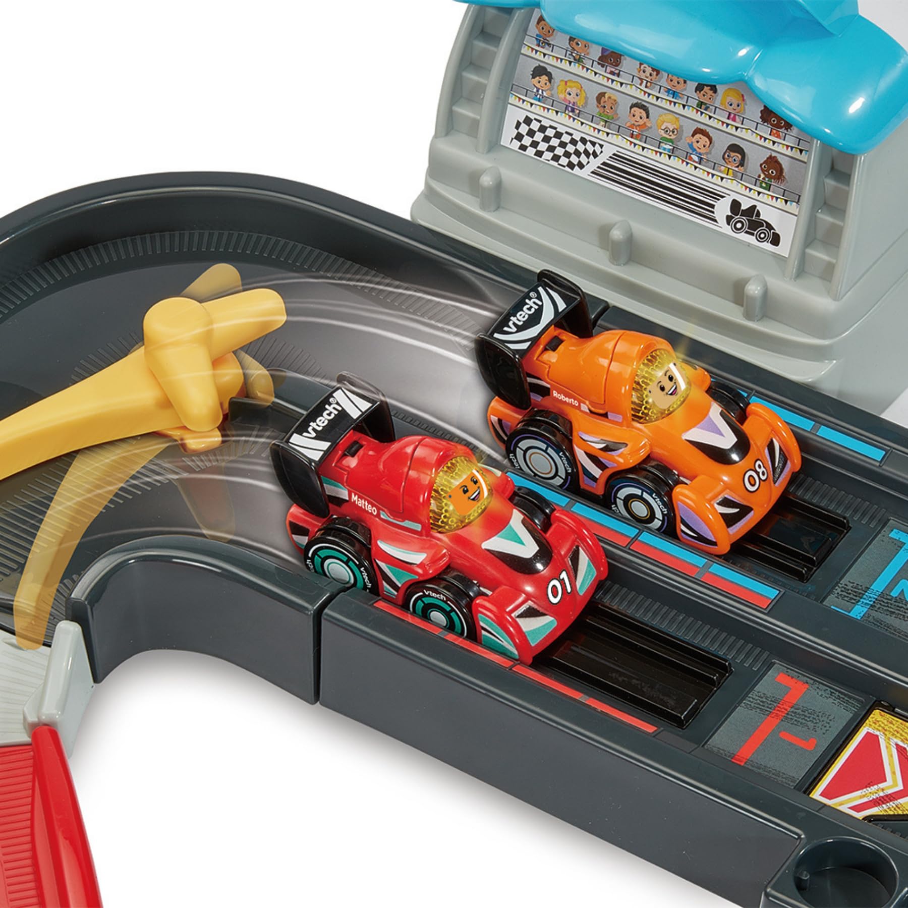 VTech Vroom Vroom Go Sfide su Pista circuito interattivo con Roberto