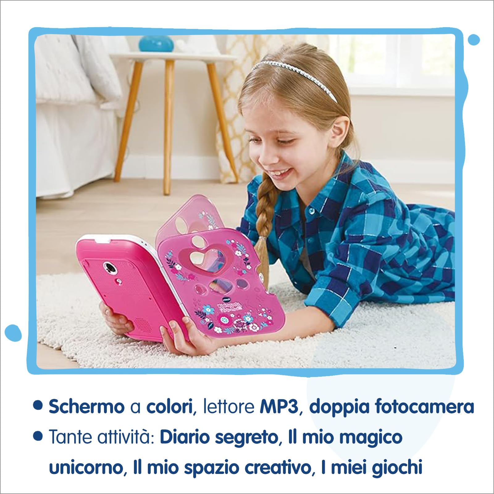 VTech KidiSecrets Selfie Music 2.0 diario segreto con doppia fotocamera