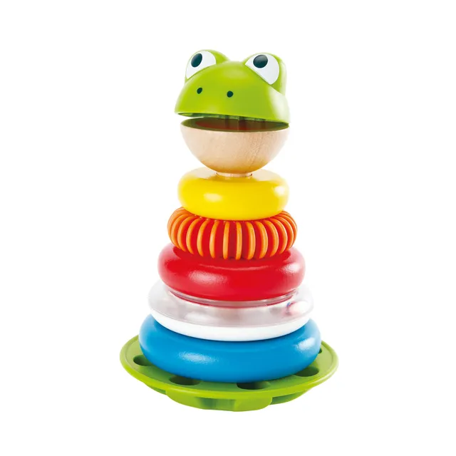 Hape Giocattoli per le abilità motorie Mr. Ranocchio impilabile sonoro
