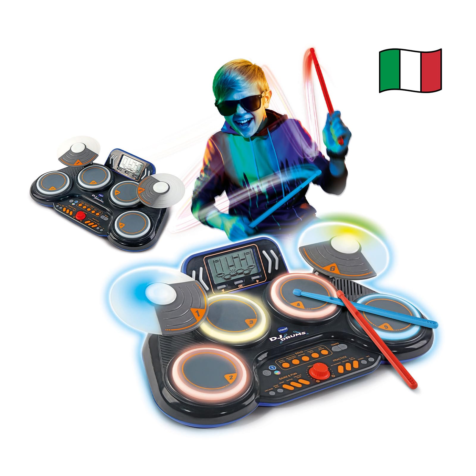 V-Tech Kidi DJ Drums batteria elettronica per bambini 6+ anni