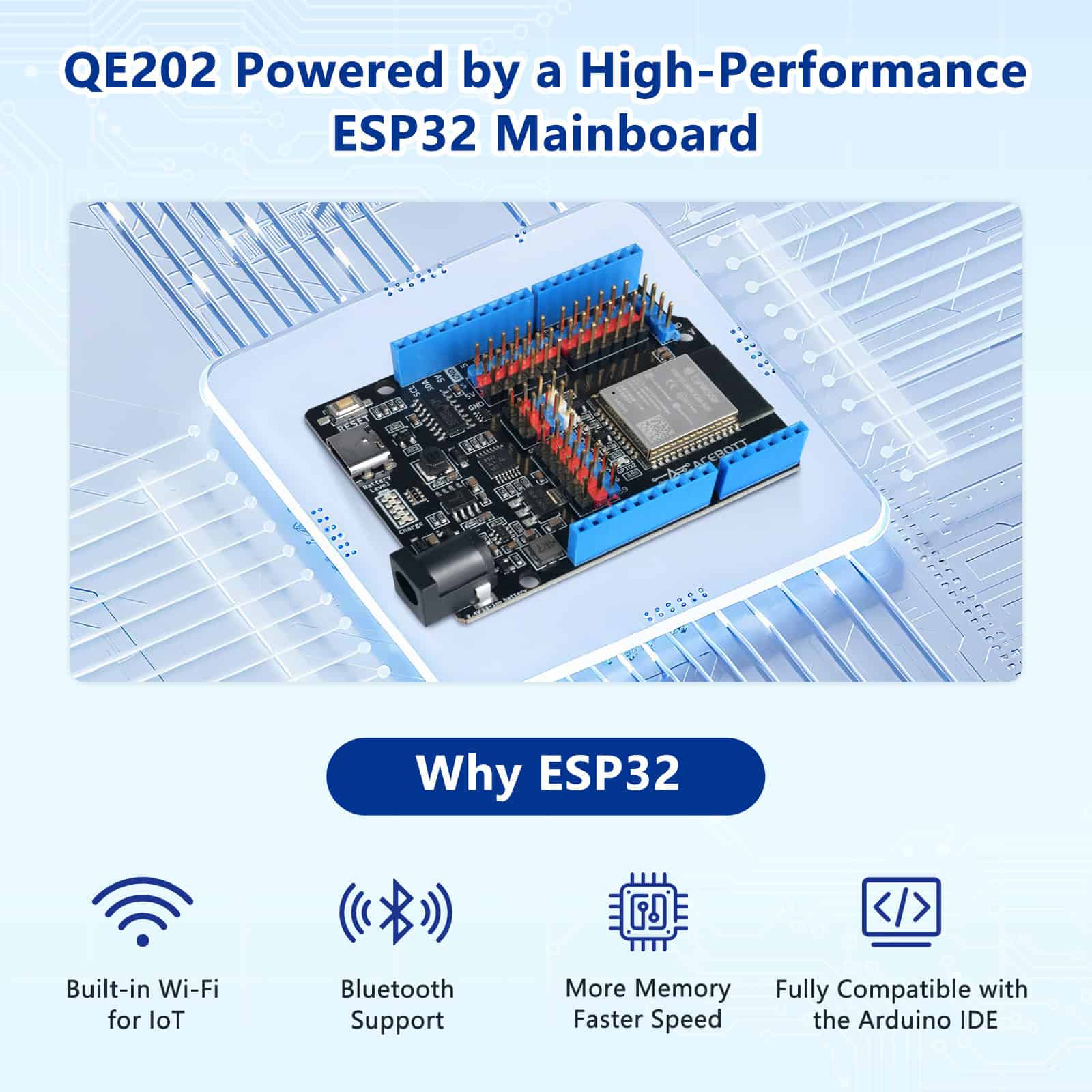 ACEBOTT Maker Series QE202 ESP32 Advanced Development Kit 26-in-1