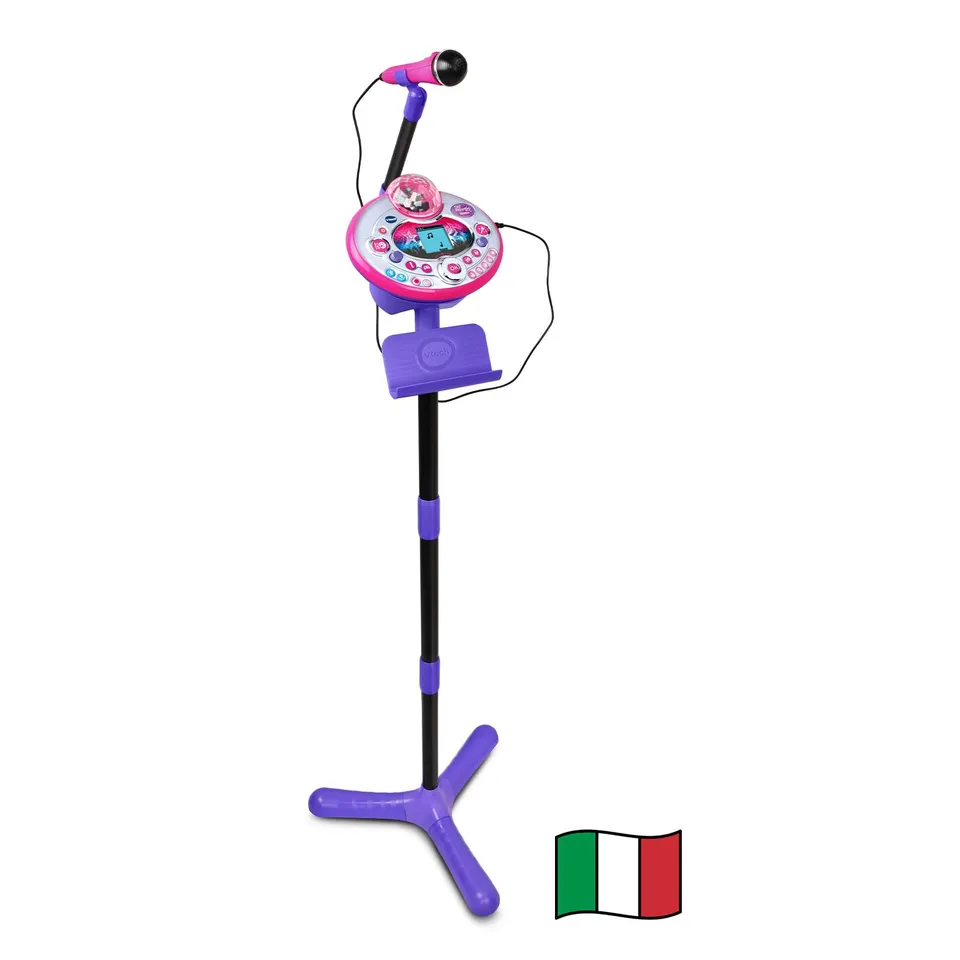 VTech Kidi SuperStar Light Show microfono karaoke regolabile fino a 140 cm