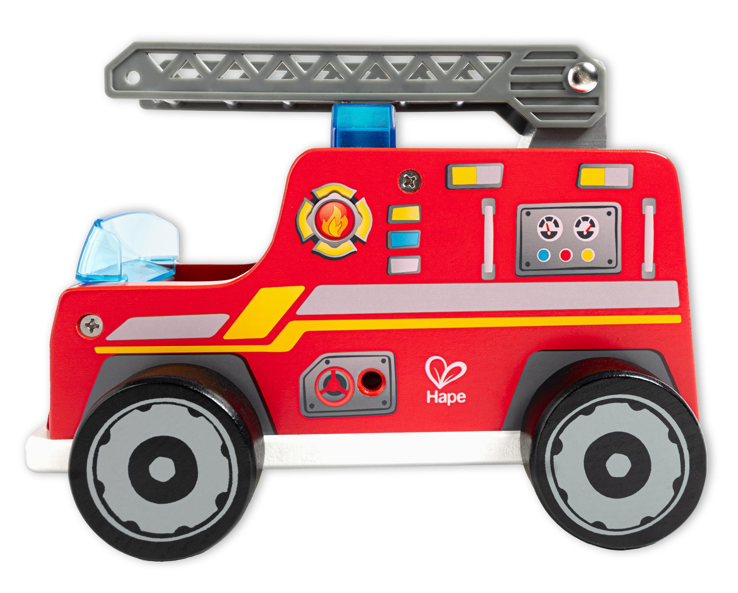 Hape Giochi di ruolo Set Vigile del Fuoco con Camion e Cagnolino
