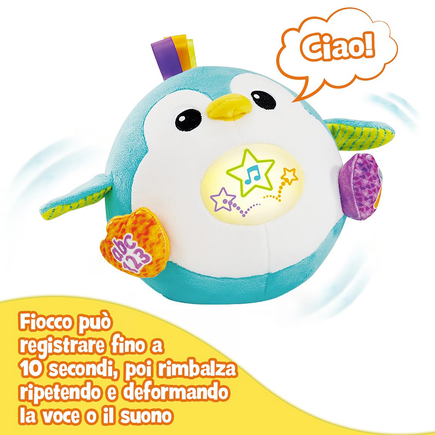 VTech Giocattoli 1-3 anni Fiocco Simpatici Rimbalzi peluche 1-5 anni parlante