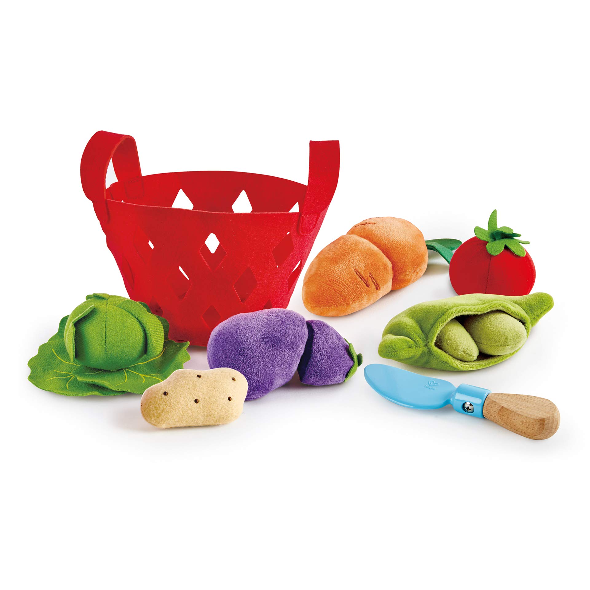 Hape Cucina e accessori E3167 cesto di verdure gioco in feltro
