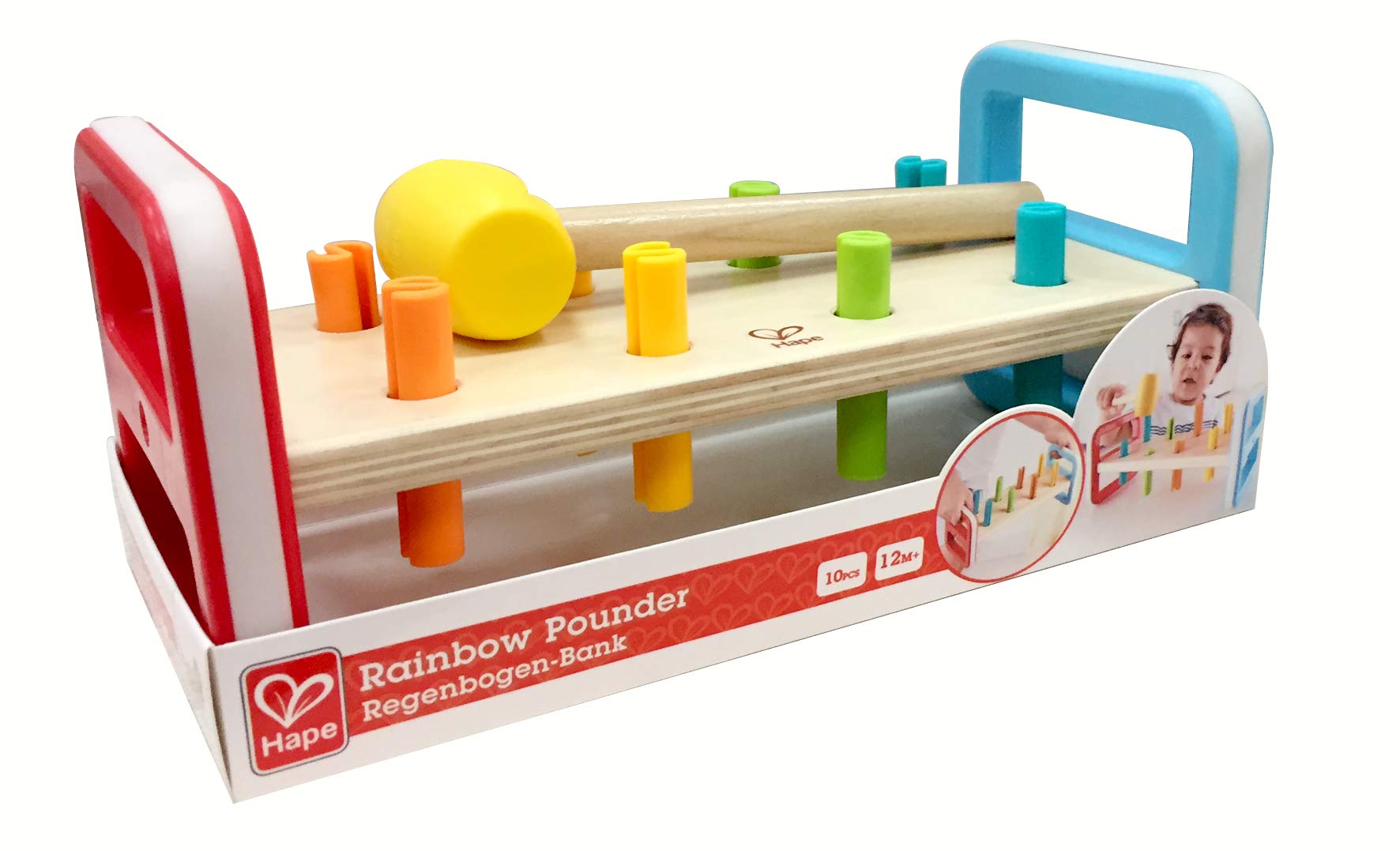 Hape Giochi musicali Batti Batti Arcobaleno banco con martello