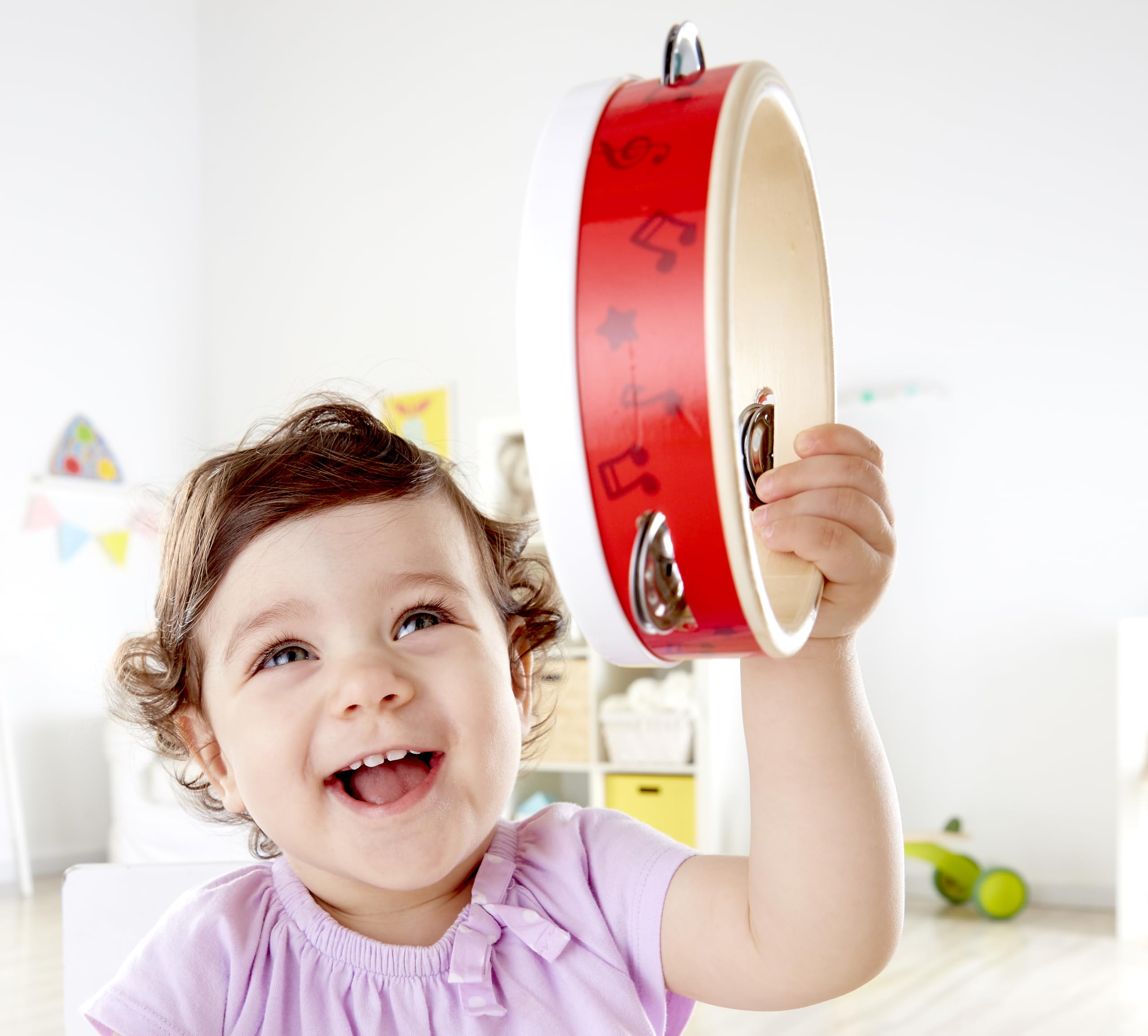 Hape Giochi musicali Set percussioni bambini tamburello maracas batacchio