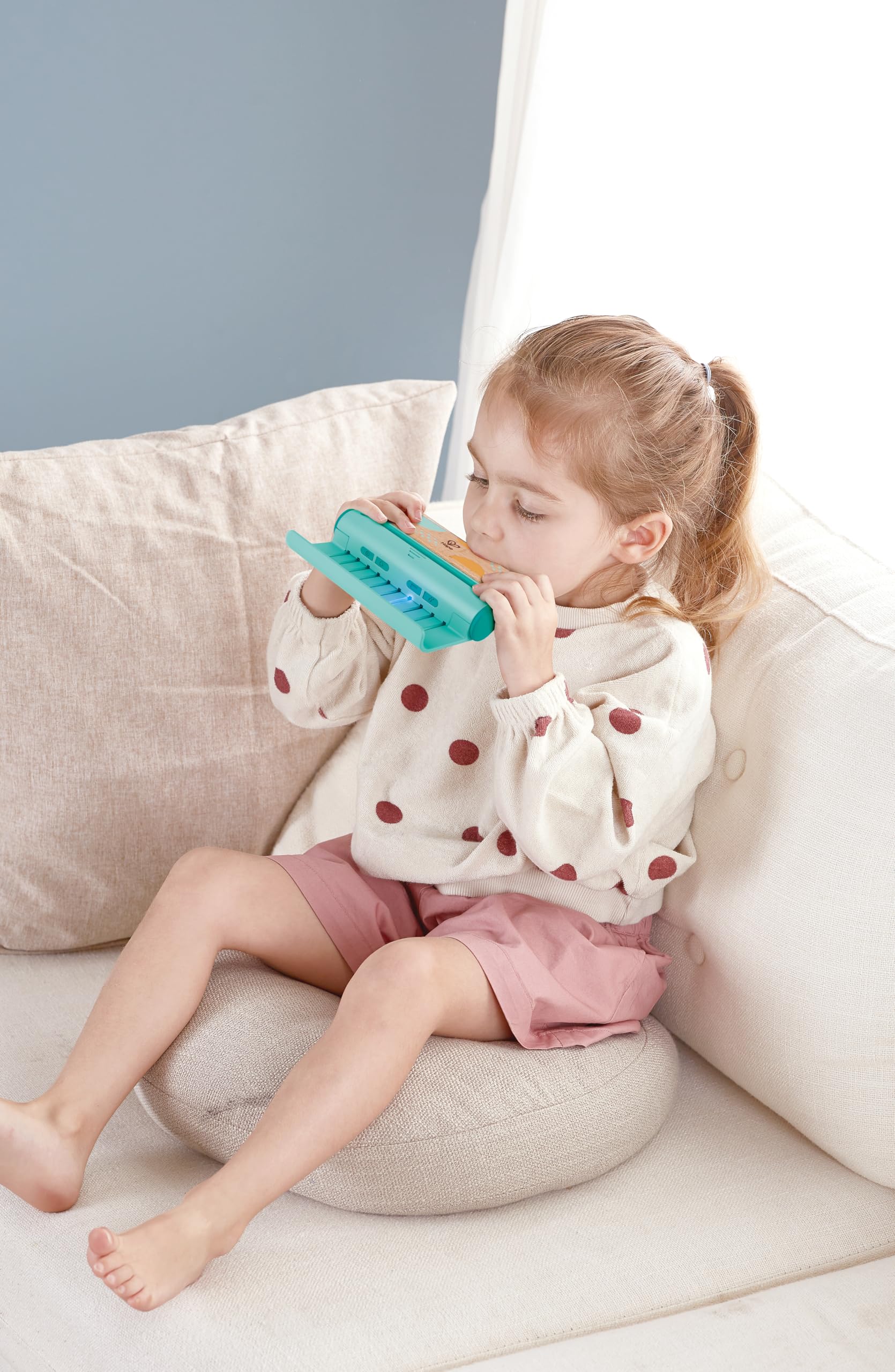 Hape Giochi musicali Armonica di accompagnamento con luci lampeggianti