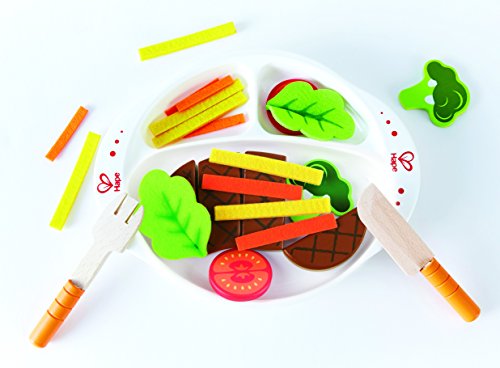 Hape Cucina e accessori E3141 Pranzo Prelibato set cucina giocattolo bistecca