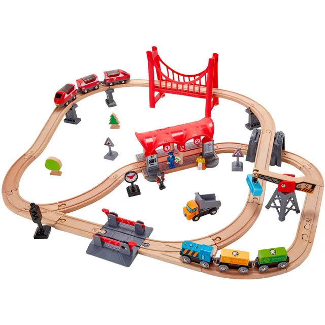 Hape Treno Pista Città Trafficata 51 pezzi ferroviaria