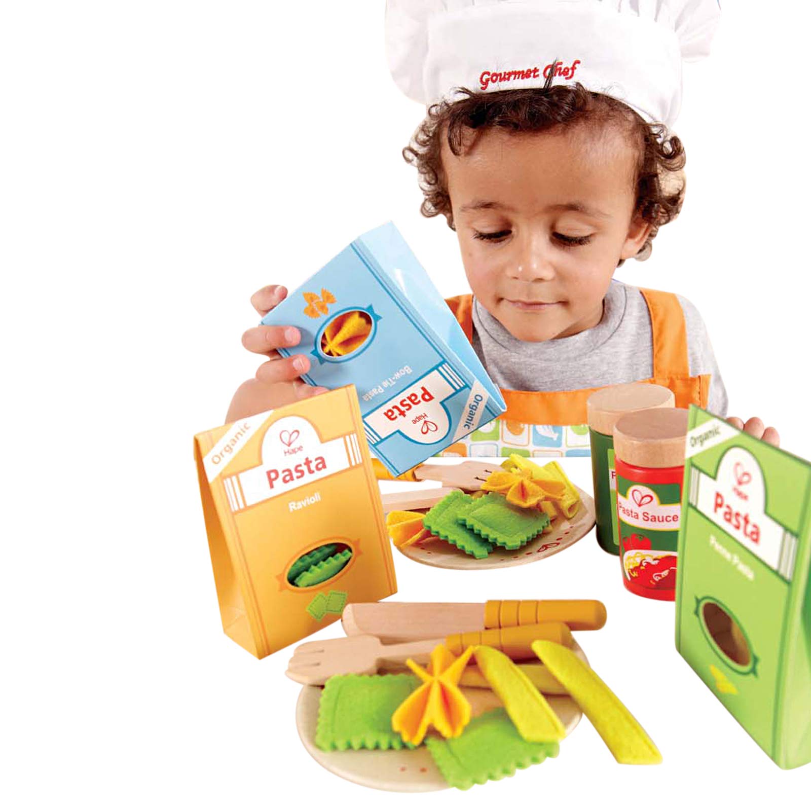 Hape Cucina e accessori E3125 Pasta e Condimenti set cucina giocattolo