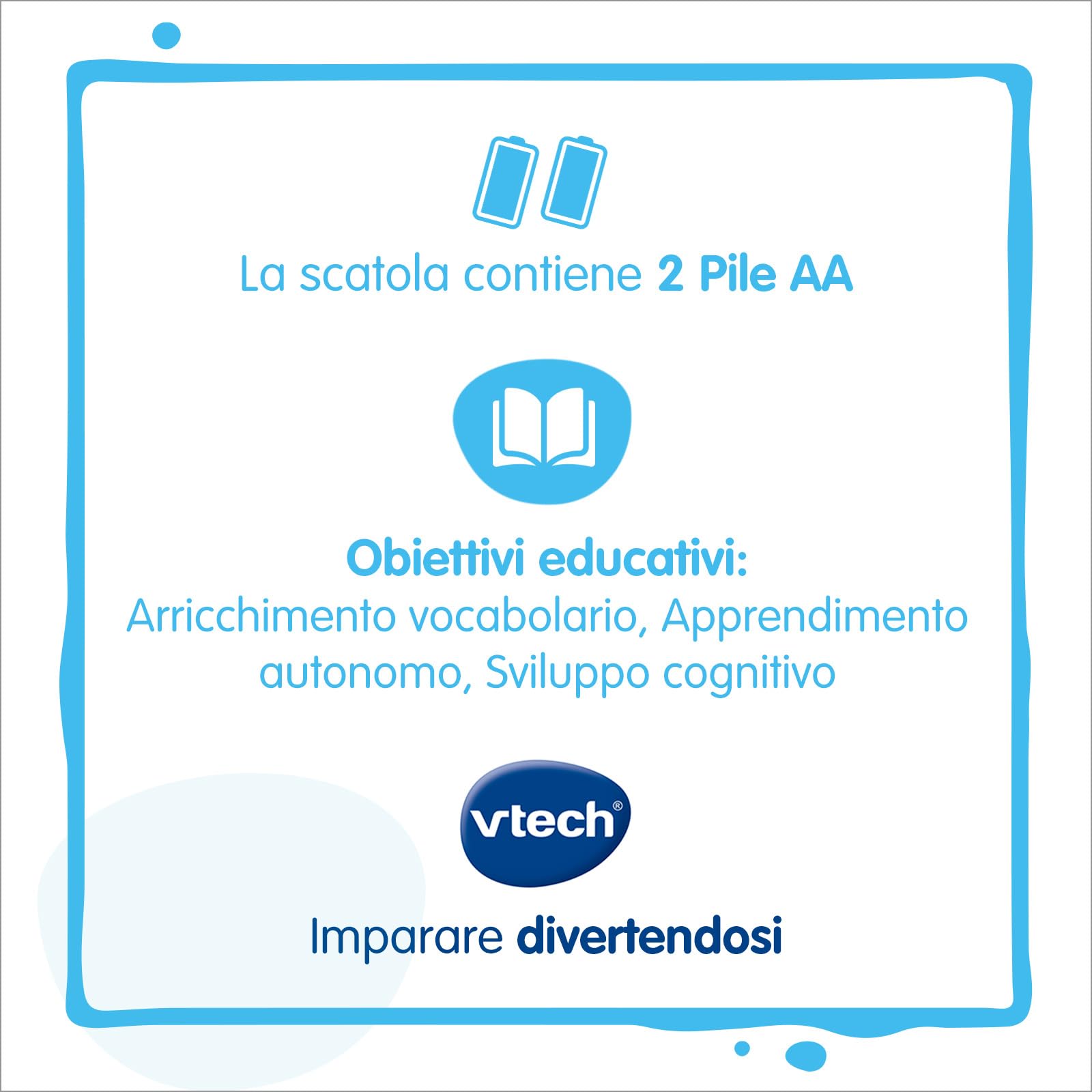 VTech Giocattoli 1-3 anni Il Mio Primo Libro Illustrato 100 Parole libro bilingue