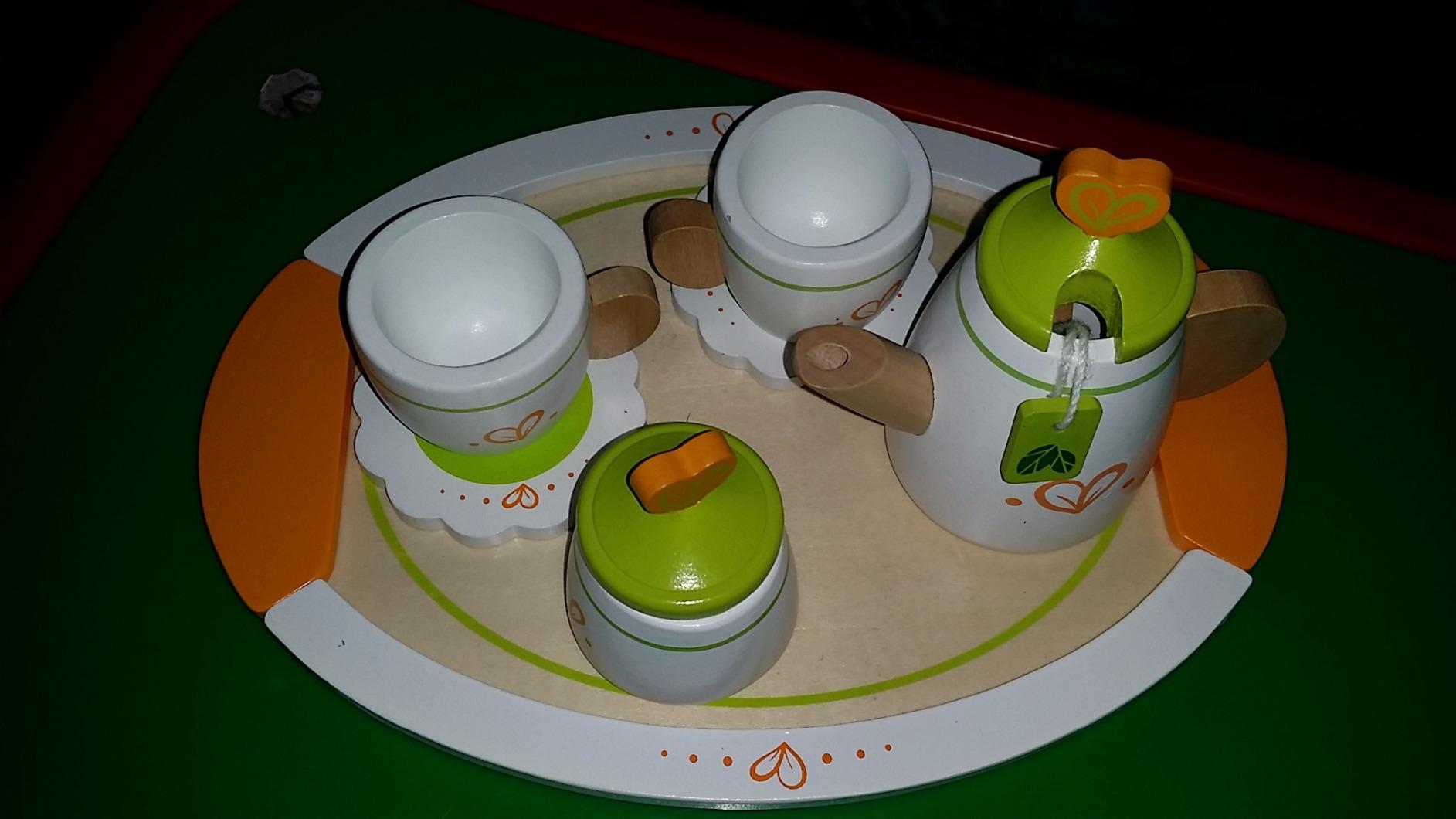 Hape Cucina e accessori E3124 Servizio da tè per Due in legno