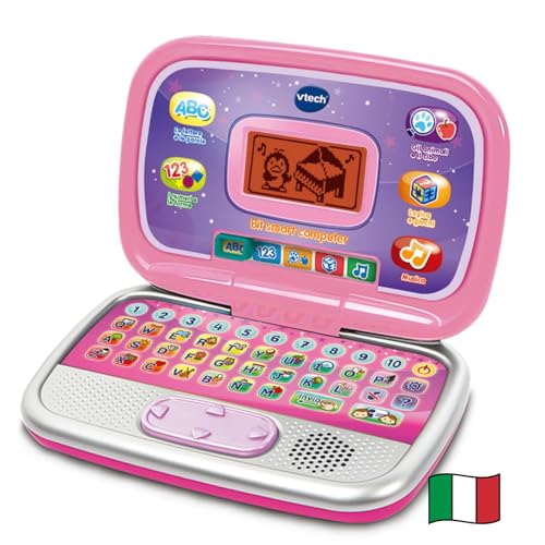 V-Tech Giocattoli 3-6 anni Bit Smart computer interattivo rosa
