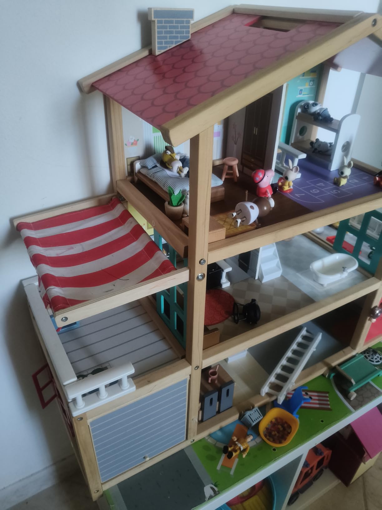 Hape Case delle bambole e accessori Villa delle bambole in legno