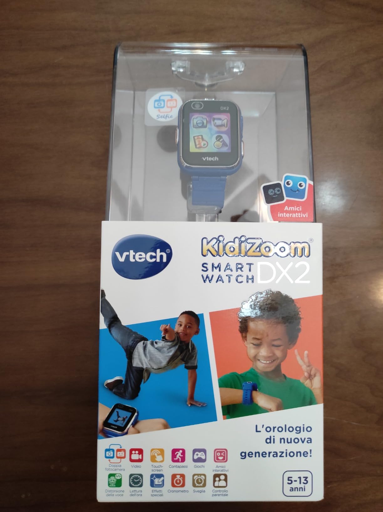 VTech Kidizoom Smartwatch DX2 smartwatch blu per bambini con doppia fotocamera