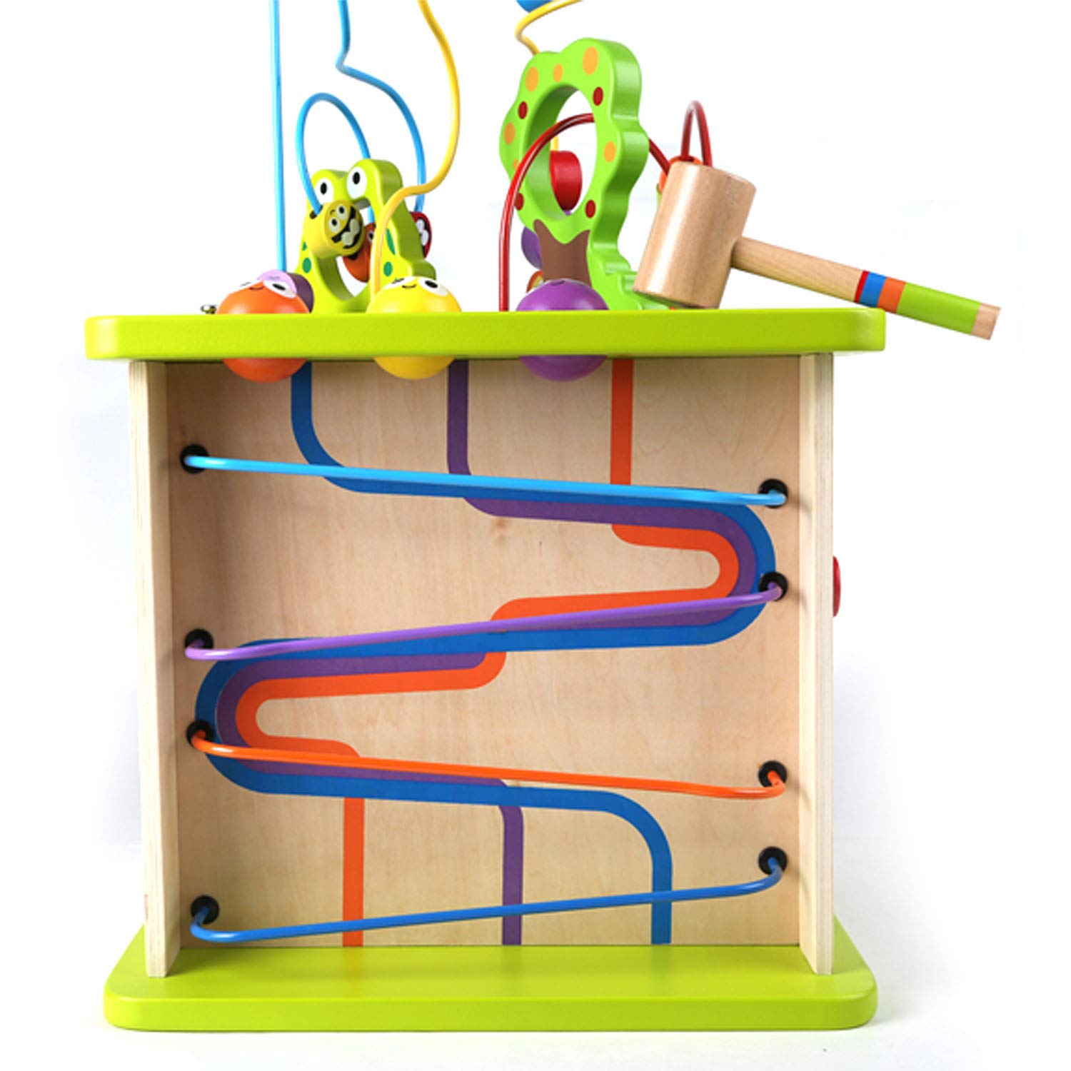 Hape Giocattoli per le abilità motorie Cubo Multiattività cubo attività in legno