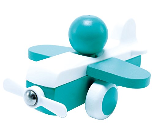 Hape Giochi E0066 Aereo a Elica aereo turchese e arancione