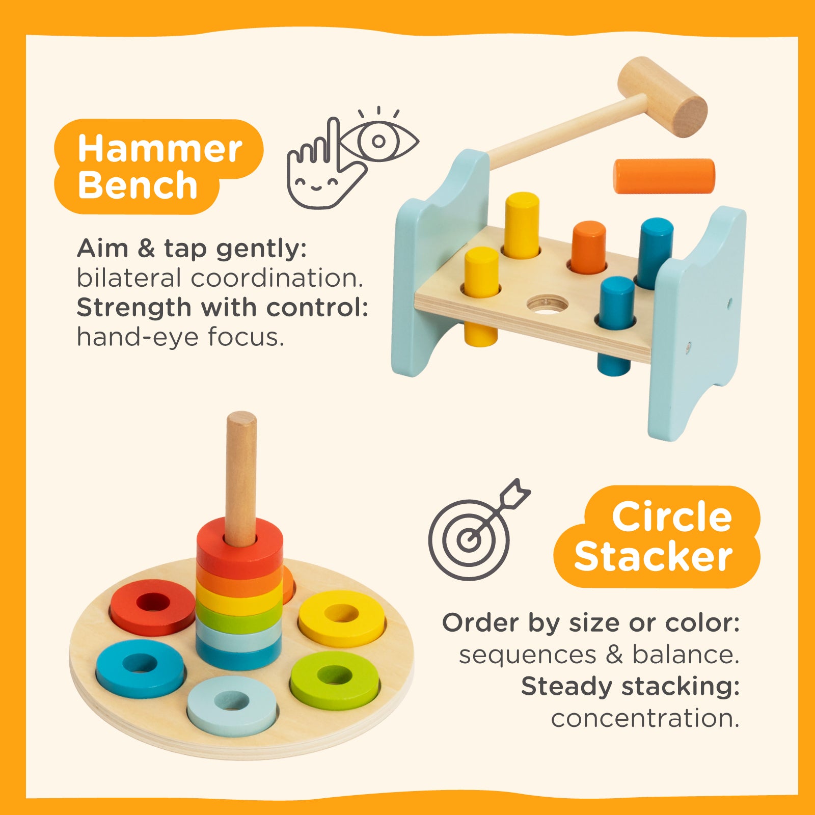 Nene Toys Baby & Toddler Toys Learning Box +12M giochi legno 12-24 mesi