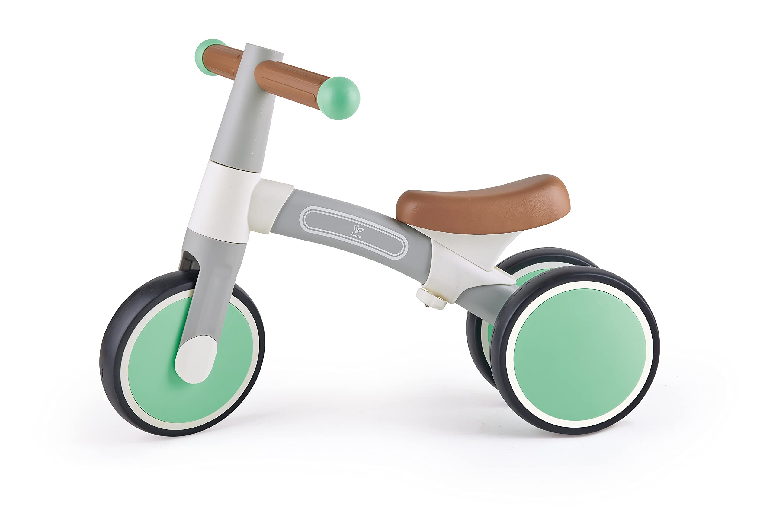 Hape Primi passi e bici triciclo verde senza pedali 3 ruote leggero