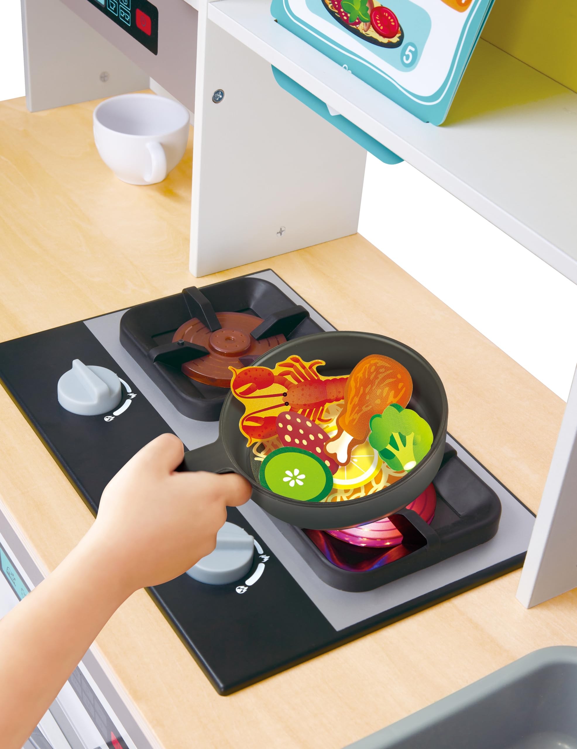 Hape Cucina e accessori E3177 Cucina di Gioco Deluxe con microonde