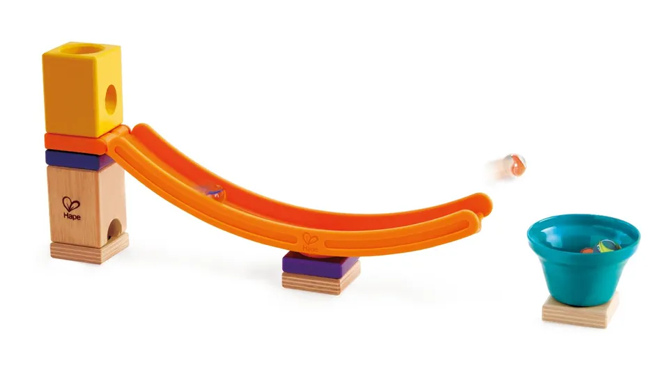 Hape Quadrilla Mega Trampolino espansione pista di biglie