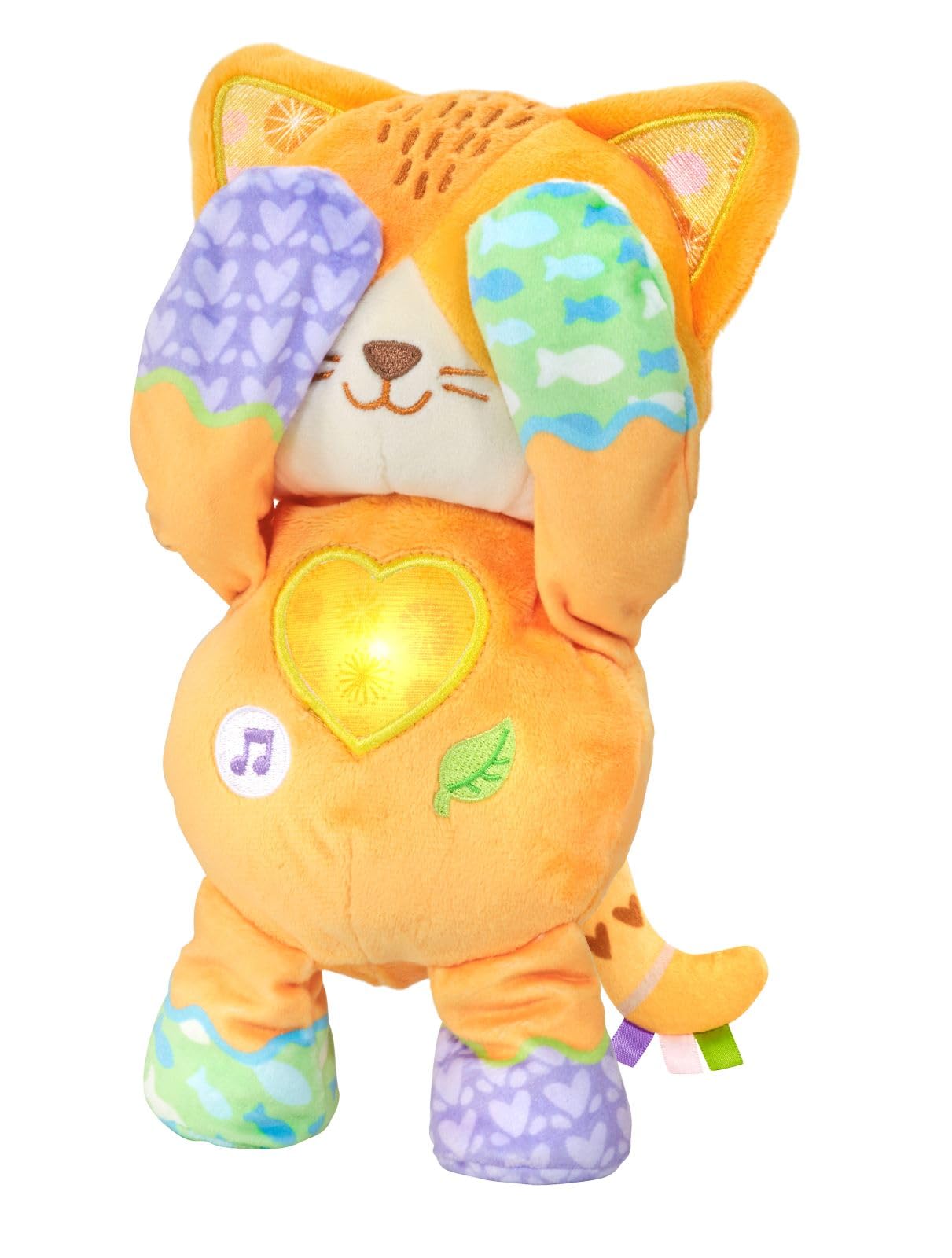 VTech Minù Gattino Cucù, peluche interattivo con suoni e musiche