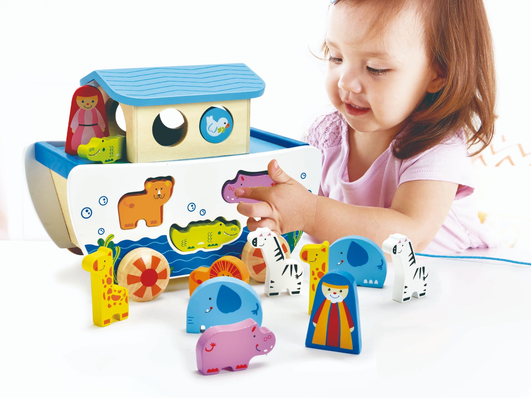 Hape Giocattoli educativi Arca di Noè gioco in legno forme