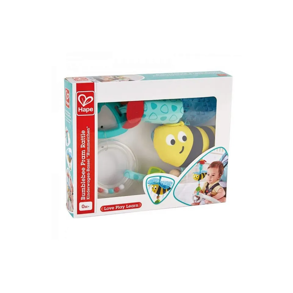 Hape Giocattoli per l'infanzia E0022 sonaglio per passeggino turchese